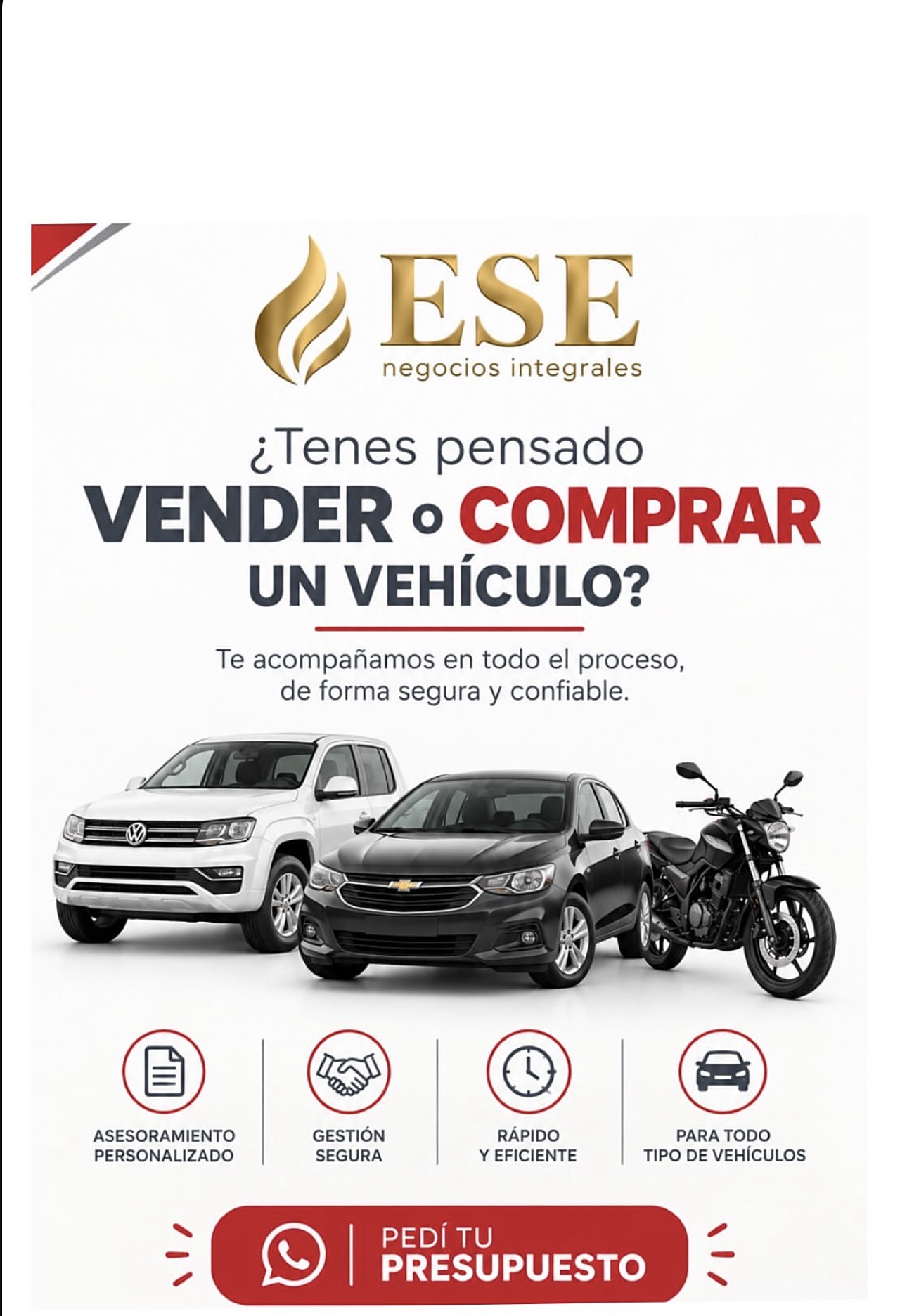 ¿Tenés pensado vender o comprar un vehículo?