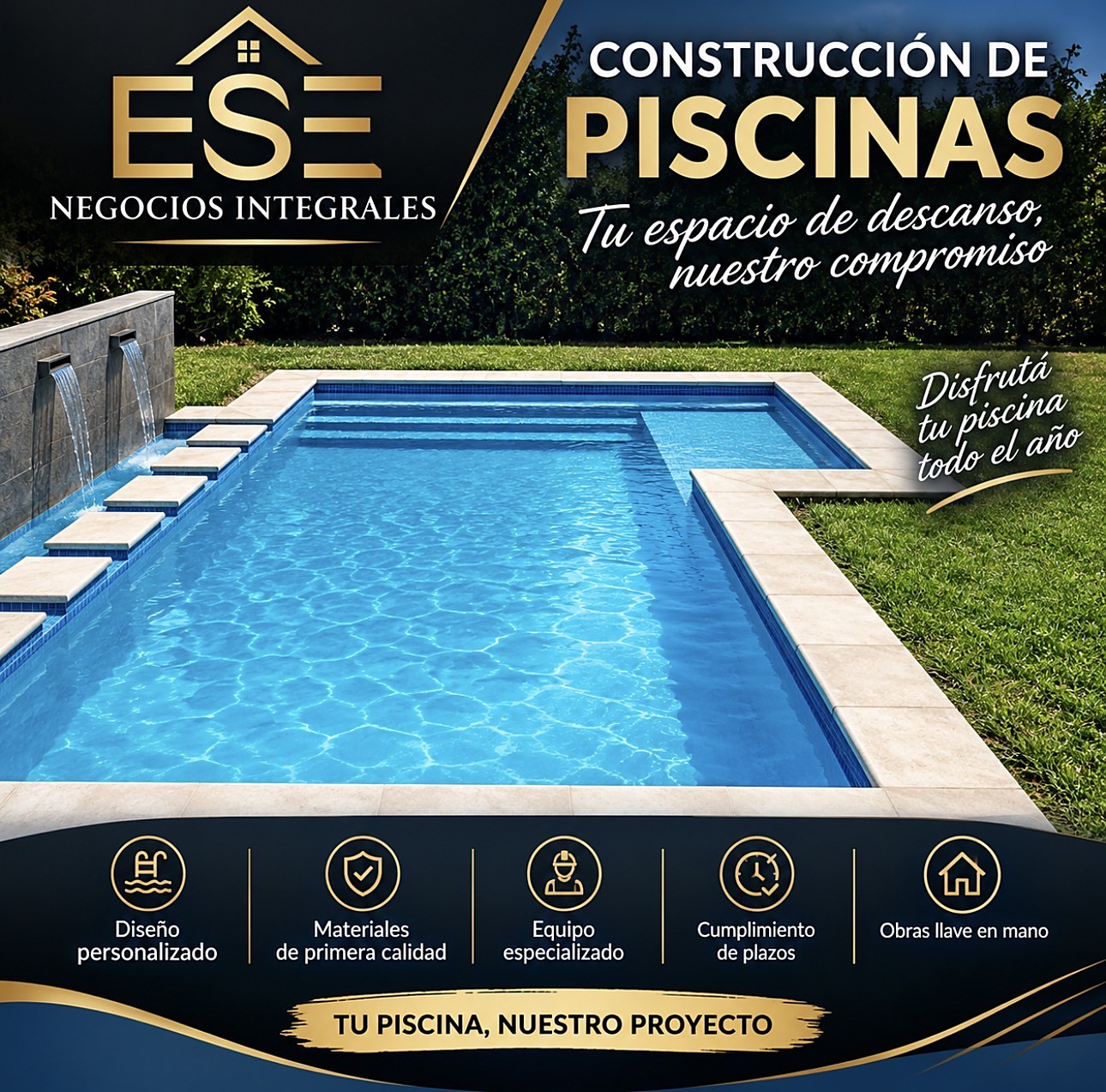 Construcción de piscinas ESE Negocios Integrales